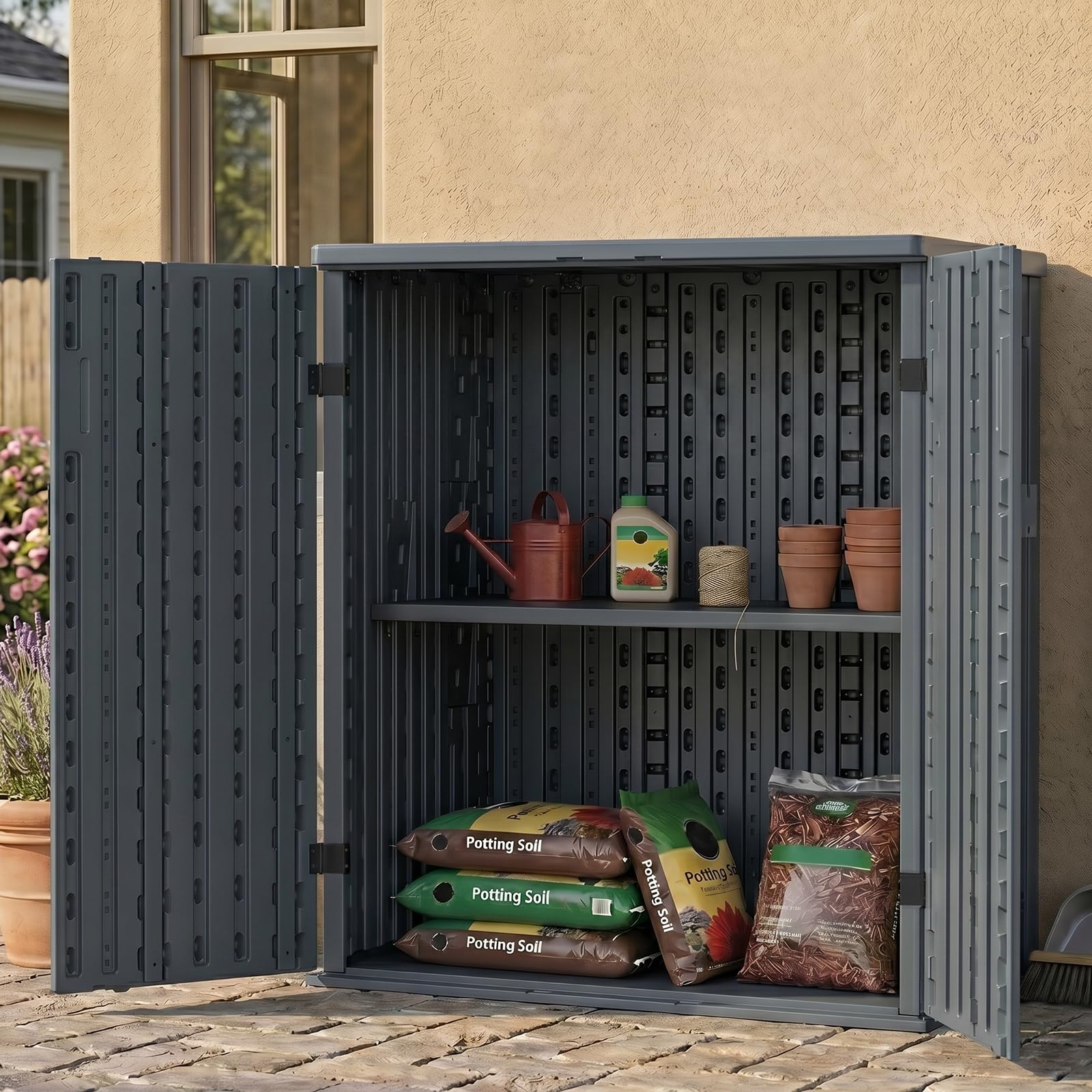 EHHLY Office Storage Cabinet with Adjustable Shelves