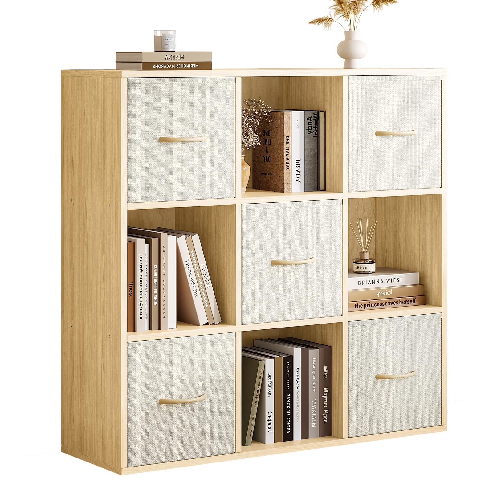 EXPERLAM Solid Wood Cube Storage Organizer Bookshelf
