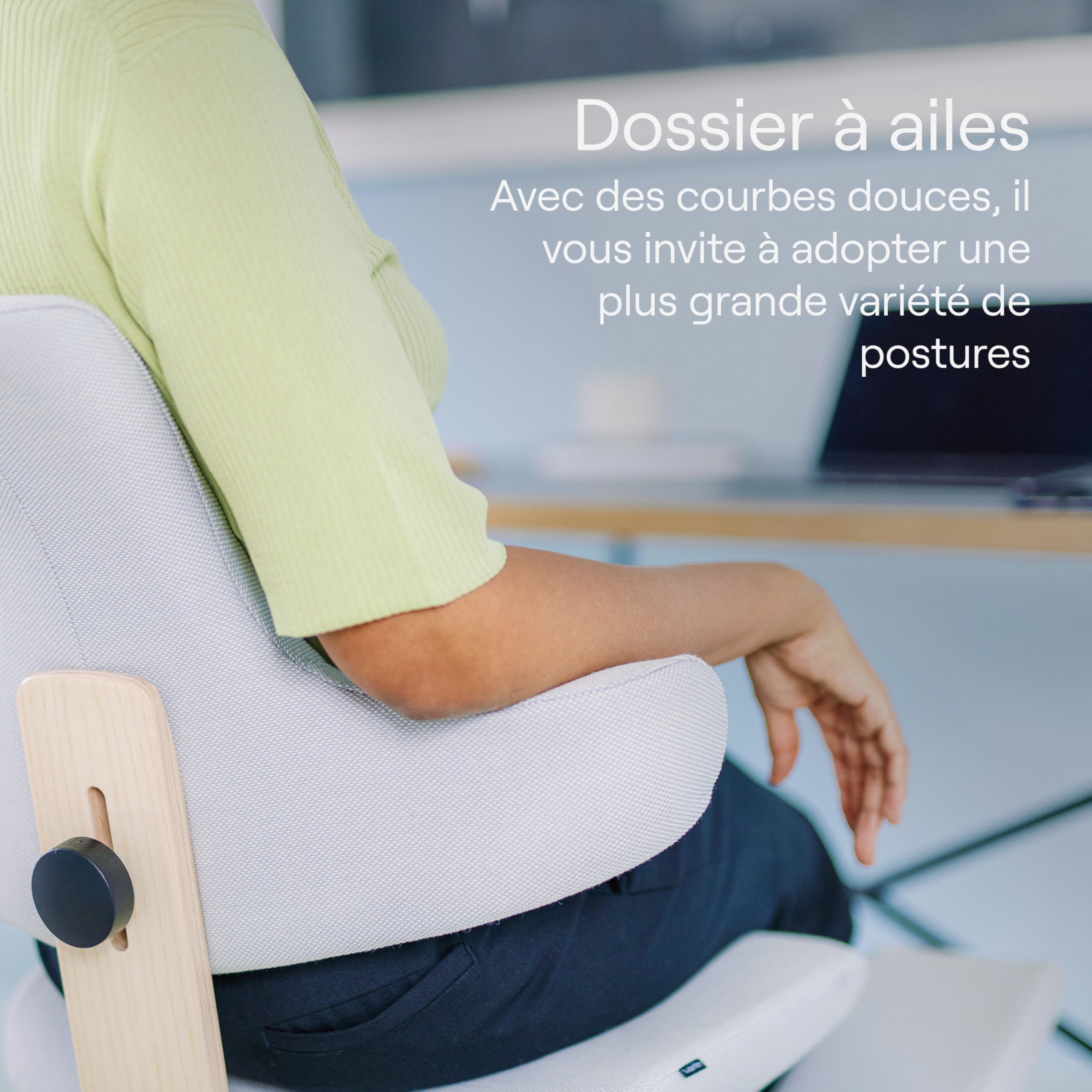 Varier ThatSit Balans Adjustable Ergonomic Kneeling Chair with Backrest, 10-Year Warranty, Designed by Peter Opsvik