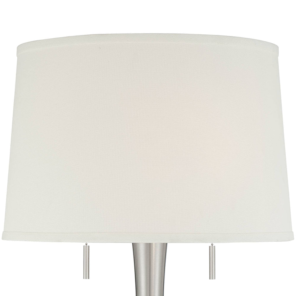 360 Lighting Karl 63 3/4" Tall Luxe Modern Brushed Nickel Floor Lamp
