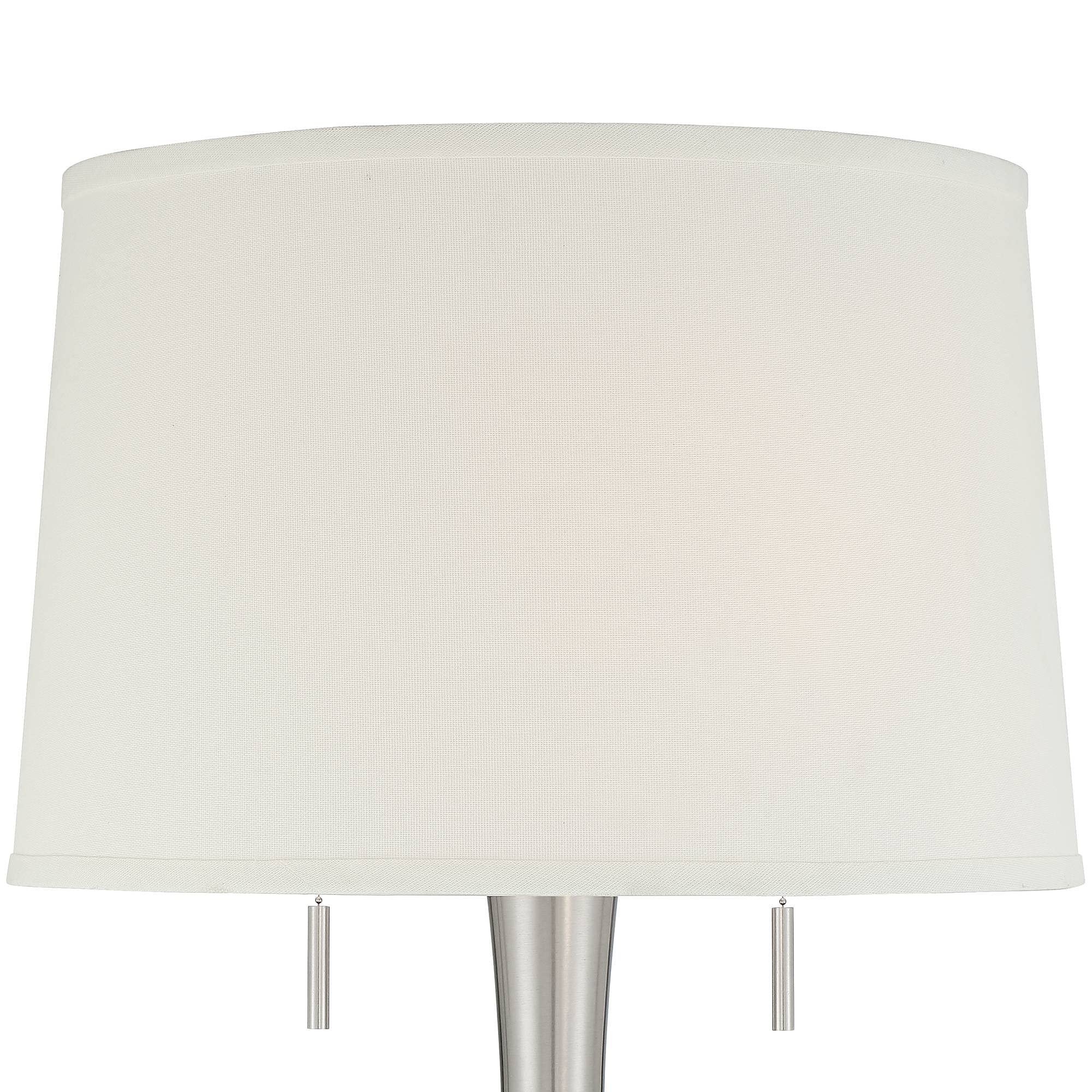 360 Lighting Karl 63 3/4" Tall Luxe Modern Brushed Nickel Floor Lamp