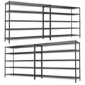 REIBII Storage Shelves 3200LBS Wire Shelving Unit 55.5" W Metal Shelving Garage Shelving Heavy Duty 5 Tier Metal Shelves for Storage Rack