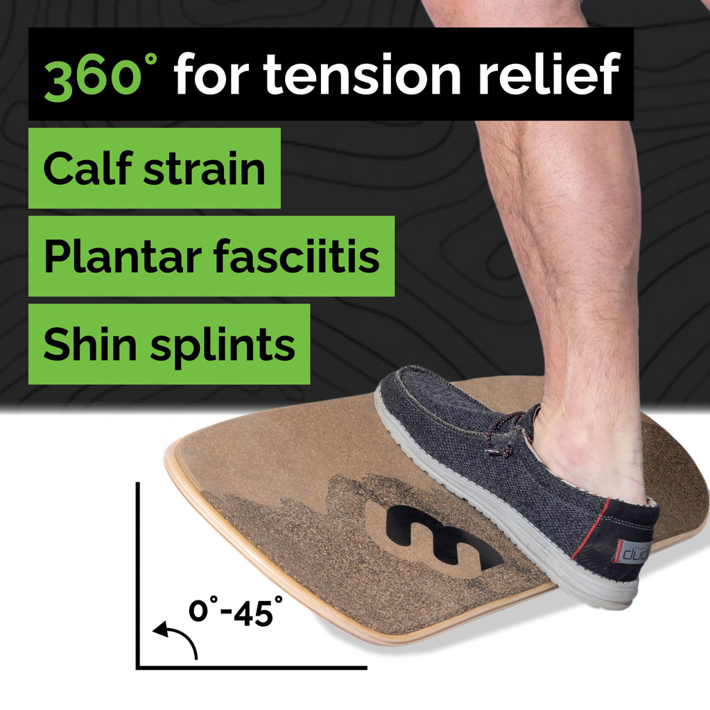 Whirly Board Wide 360˚ | Standing Desk Balance Board | Wobble Board Portable Home Gym | Snowboard Training | Surf trainer | Balance Board for Kids & Adults | Core Balance Trainer