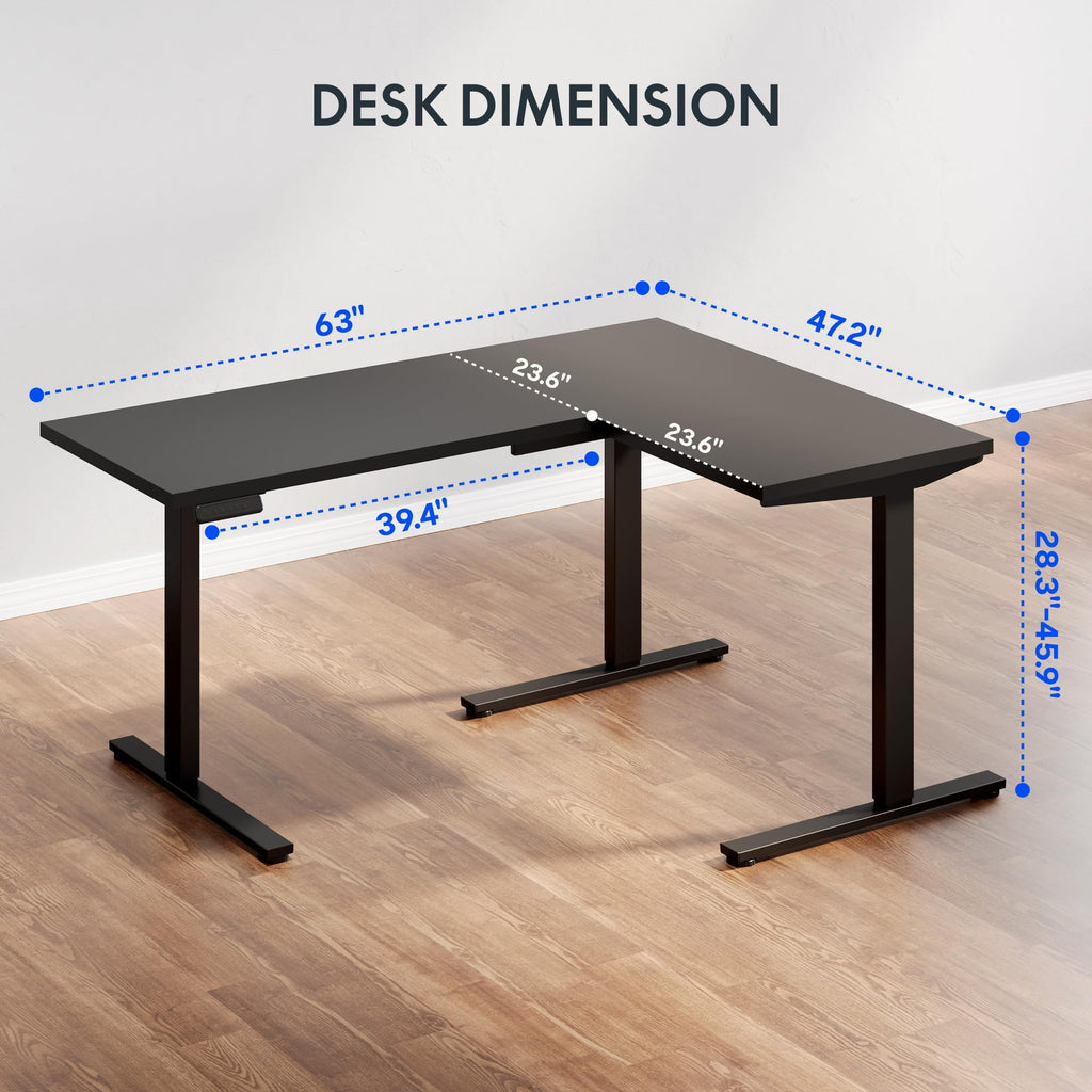 FLEXISPOT L Shaped Standing Corner Desk