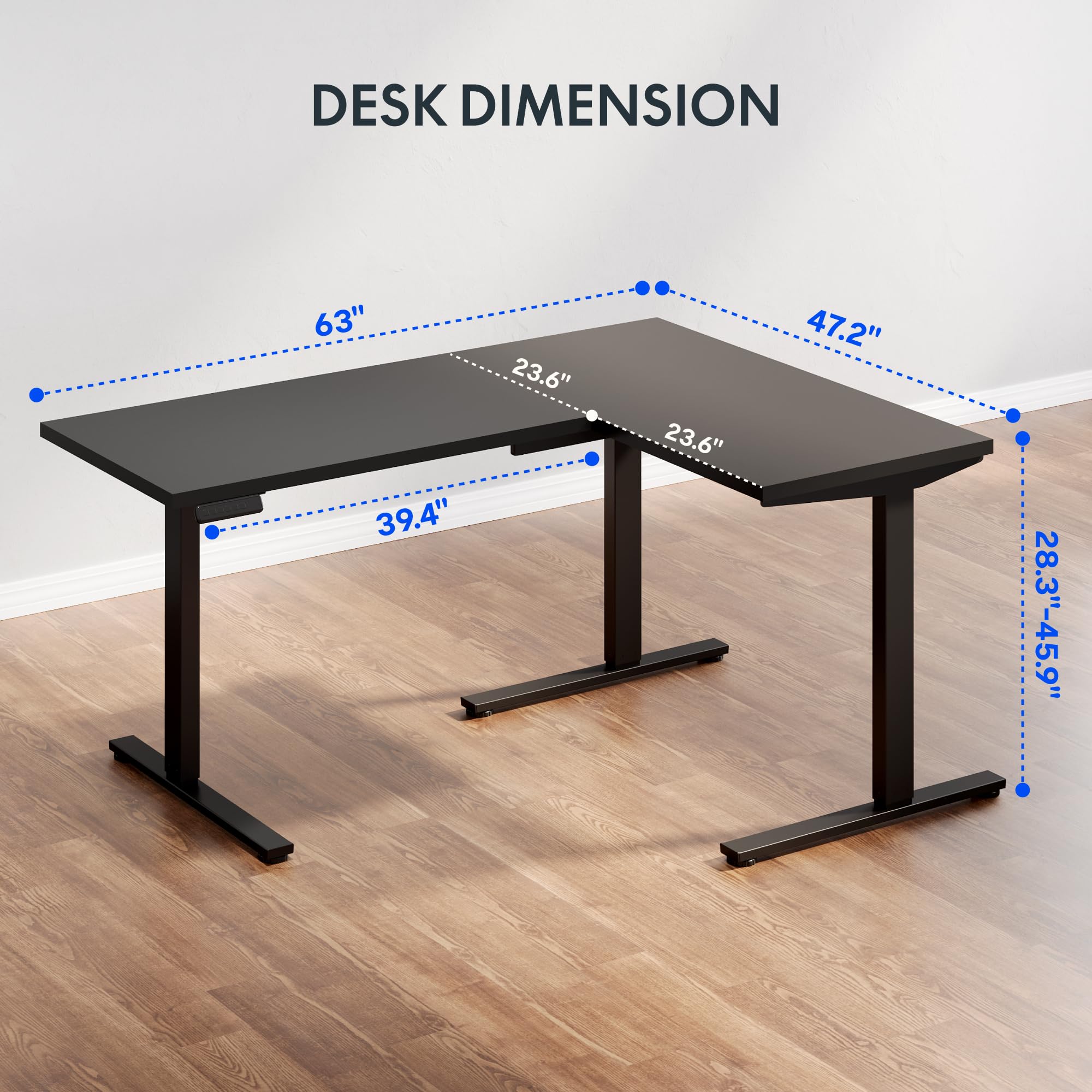 FLEXISPOT L Shaped Standing Corner Desk