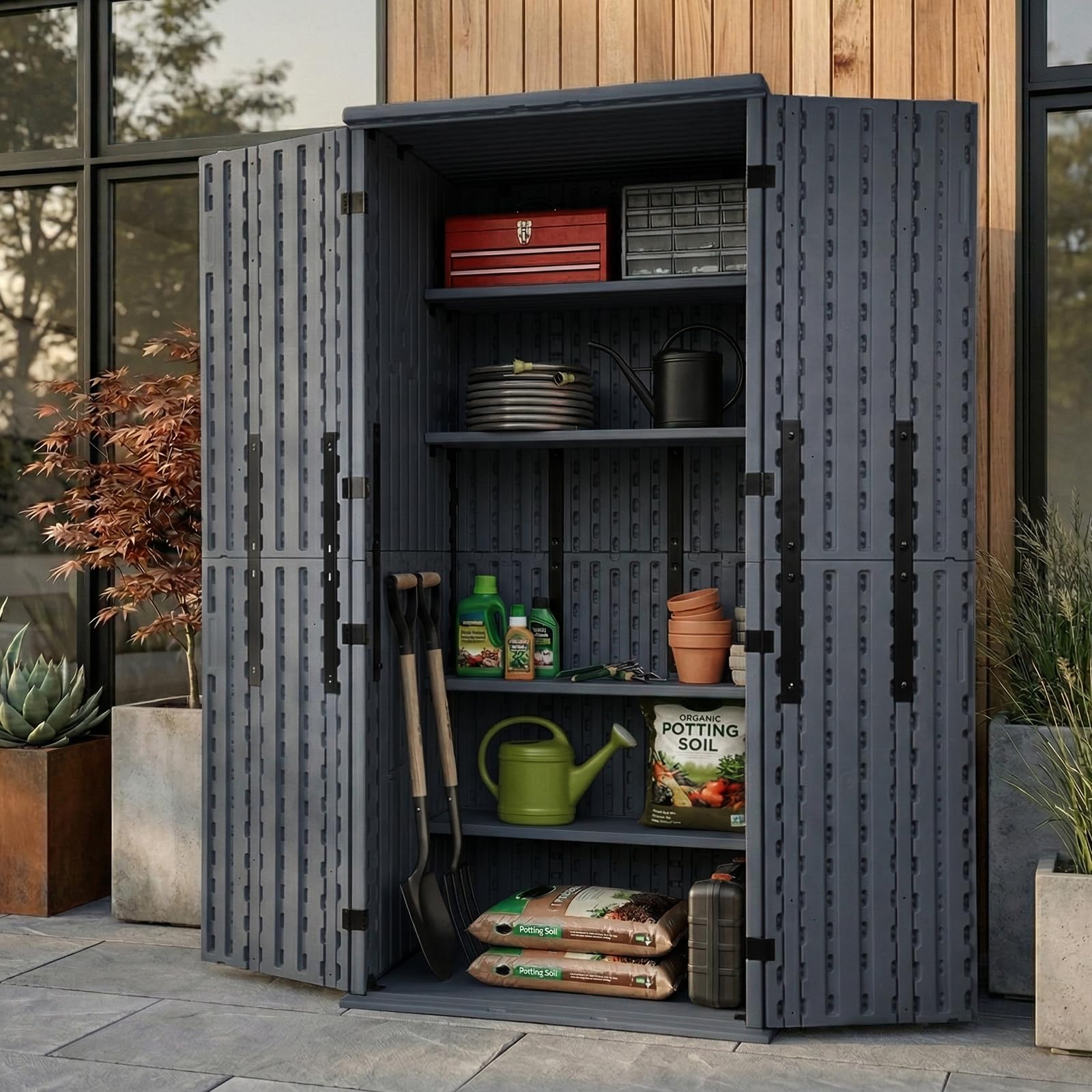 EHHLY Office Storage Cabinet with Adjustable Shelves