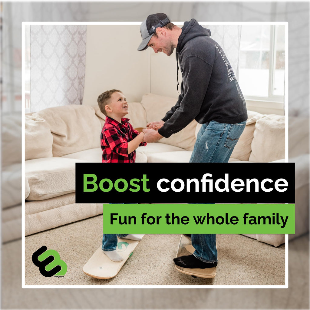 Whirly Board Wide 360˚ | Standing Desk Balance Board | Wobble Board Portable Home Gym | Snowboard Training | Surf trainer | Balance Board for Kids & Adults | Core Balance Trainer