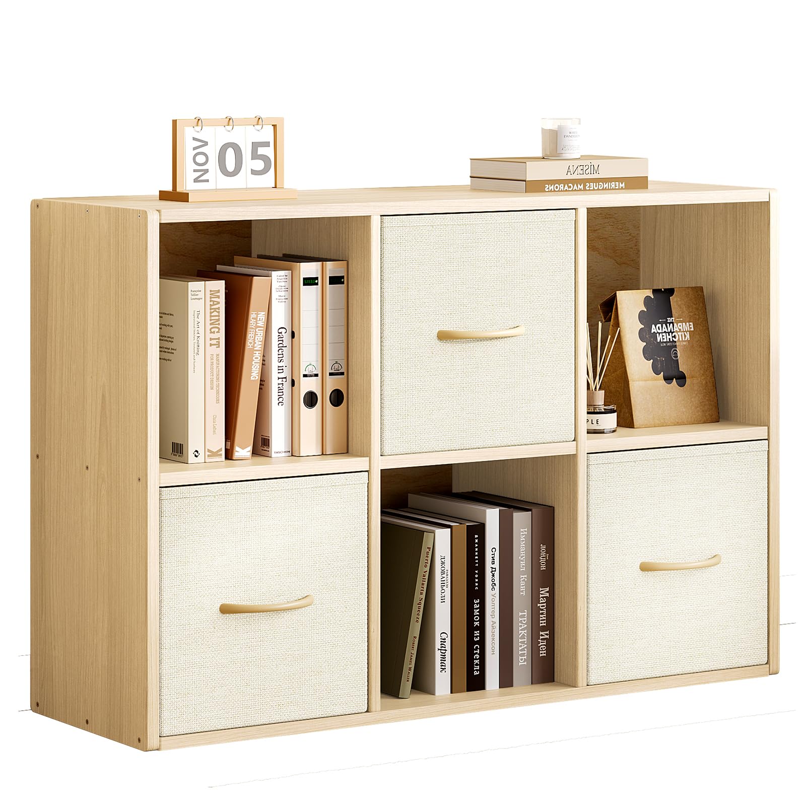 EXPERLAM Solid Wood Cube Storage Organizer Bookshelf