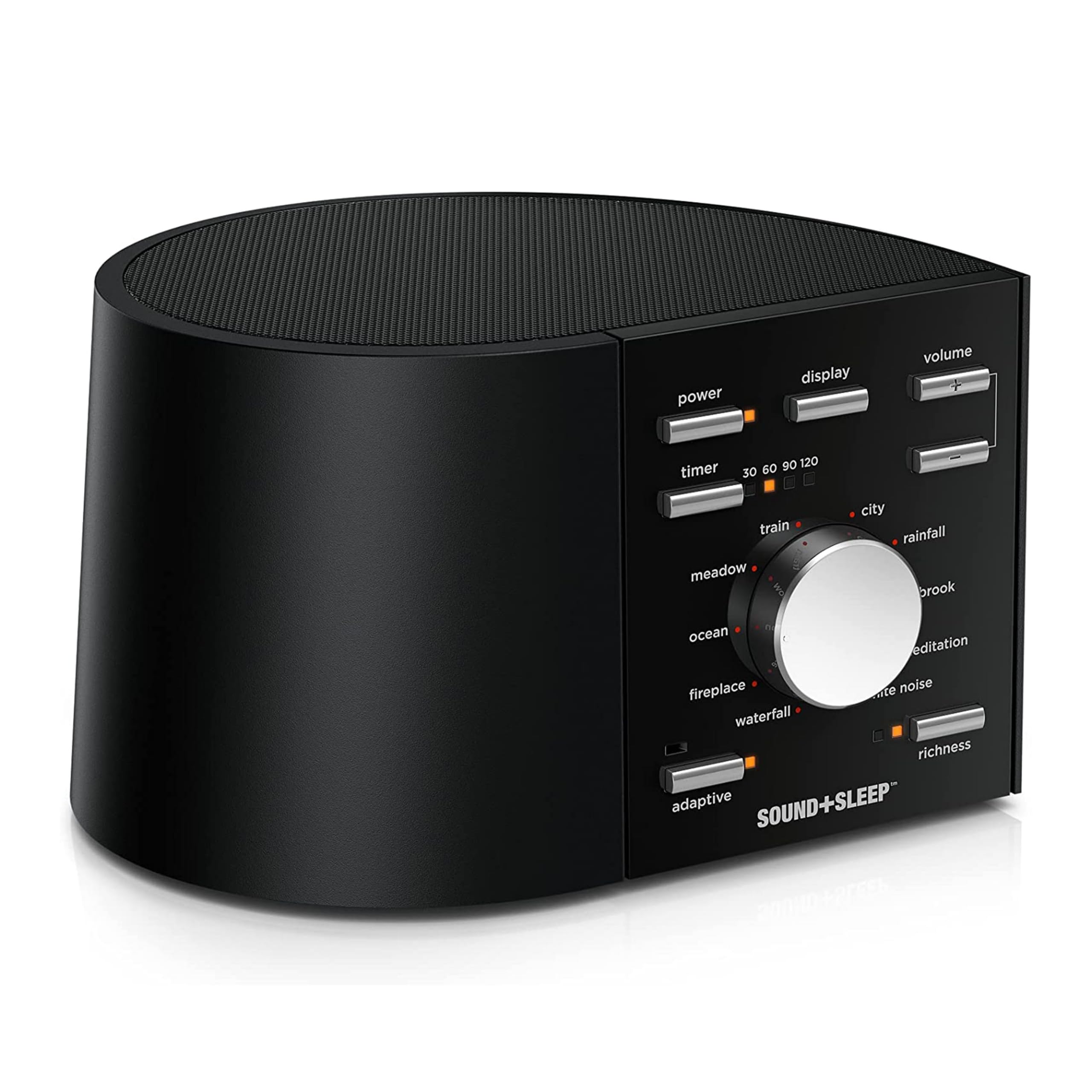 Sound+Sleep High Fidelity Sleep Sound Machine with 30 Guaranteed Non-Looping Nature Sounds