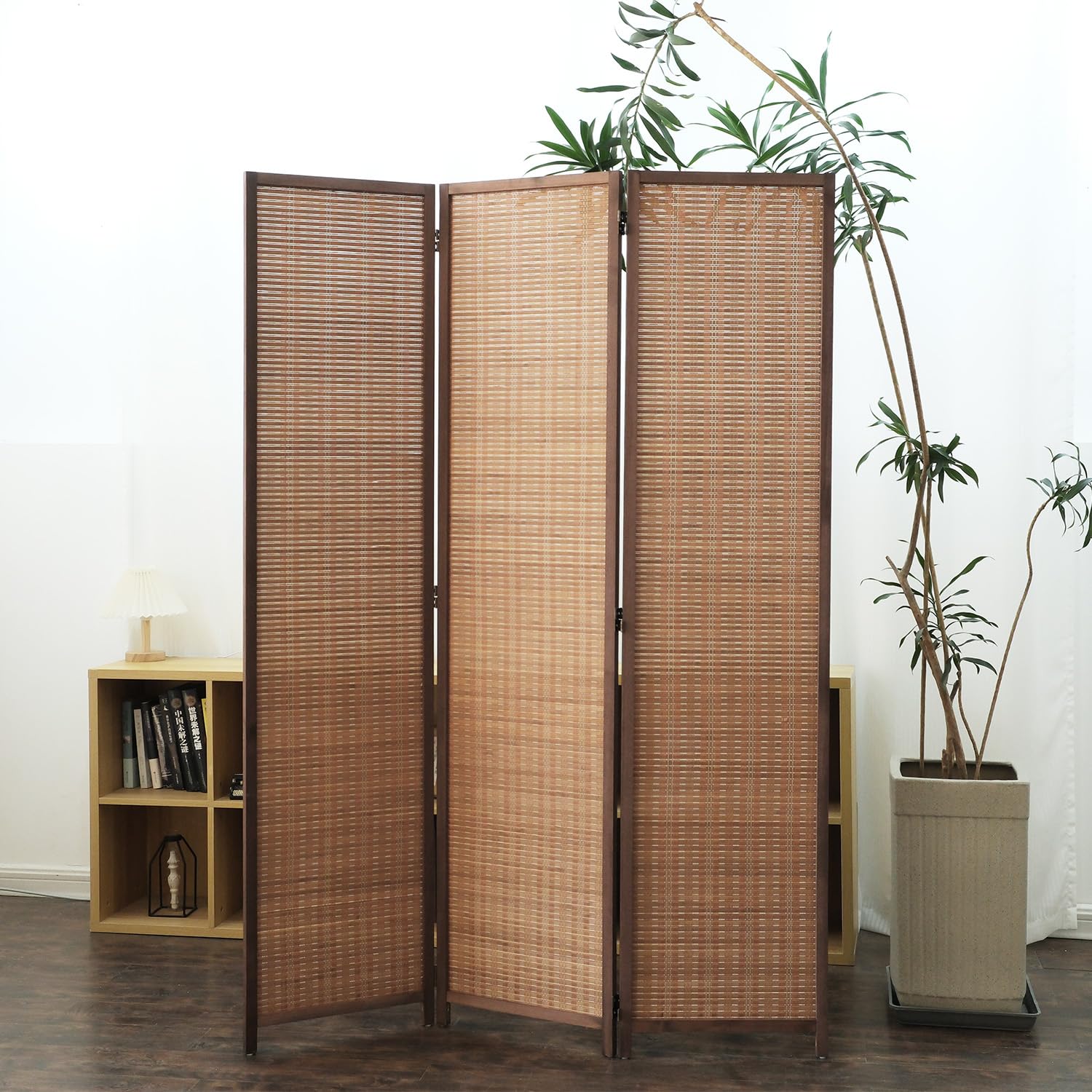 Furnnylane Bamboo Folding Room Divider & Privacy Screen